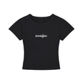 SocialJac Cropped T-Shirt | Black