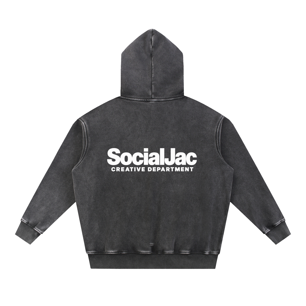 Snow Wash Fleece Oversize Hoodie