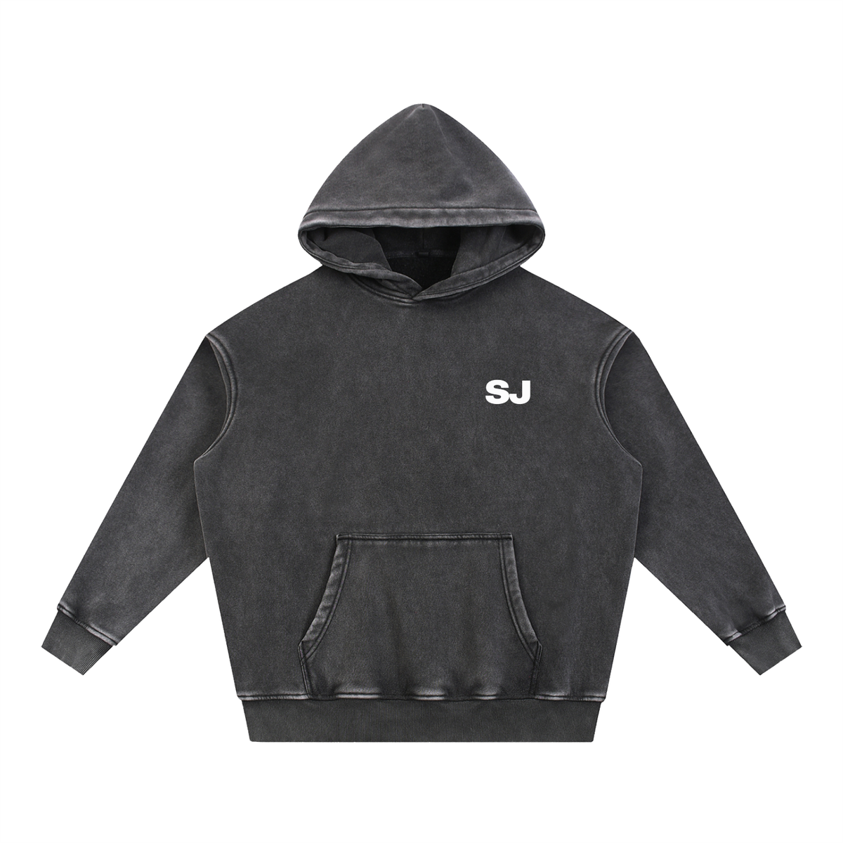 Snow Wash Fleece Oversize Hoodie