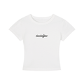 SocialJac Cropped T-Shirt | White