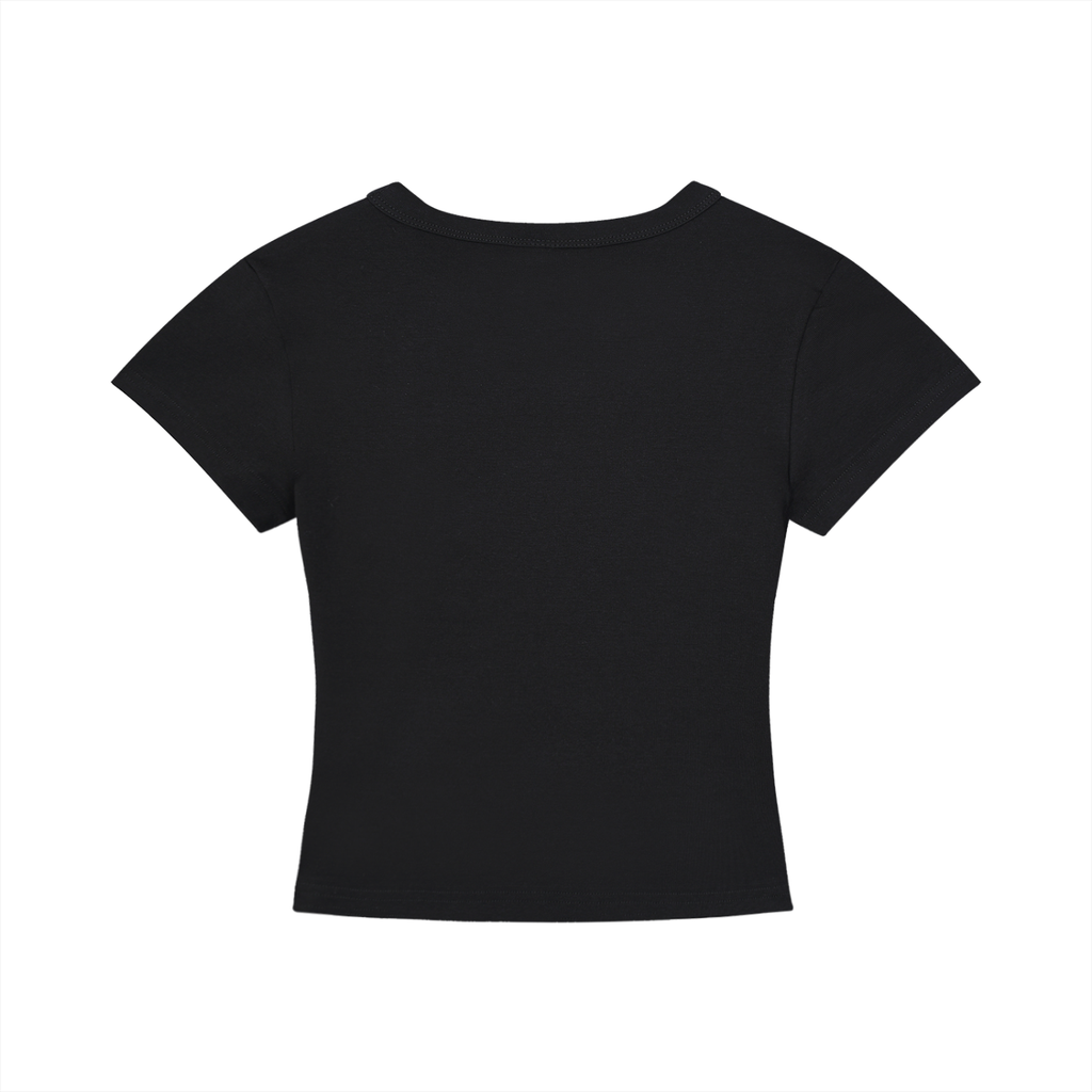 SocialJac Cropped T-Shirt | Black