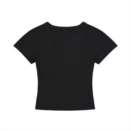 SocialJac Cropped T-Shirt | Black